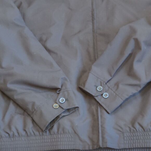 Chaps Ralph Lauren Mens XXL Harrington Jacket Black Bomber Blue Check Lining - Picture 15 of 15